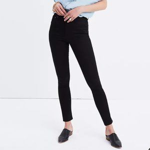 Madewell 10" high rise skinny jeans in black